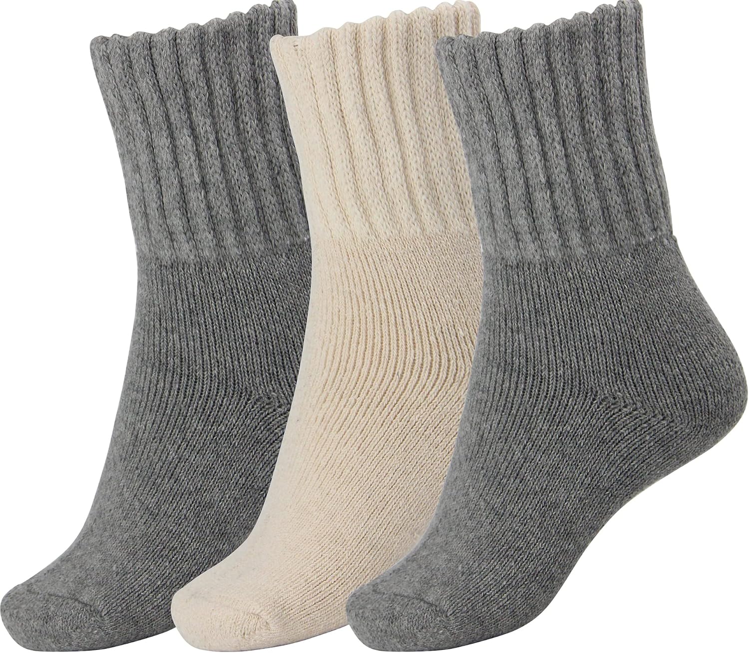 Gray Gray Cream -3 Pairs