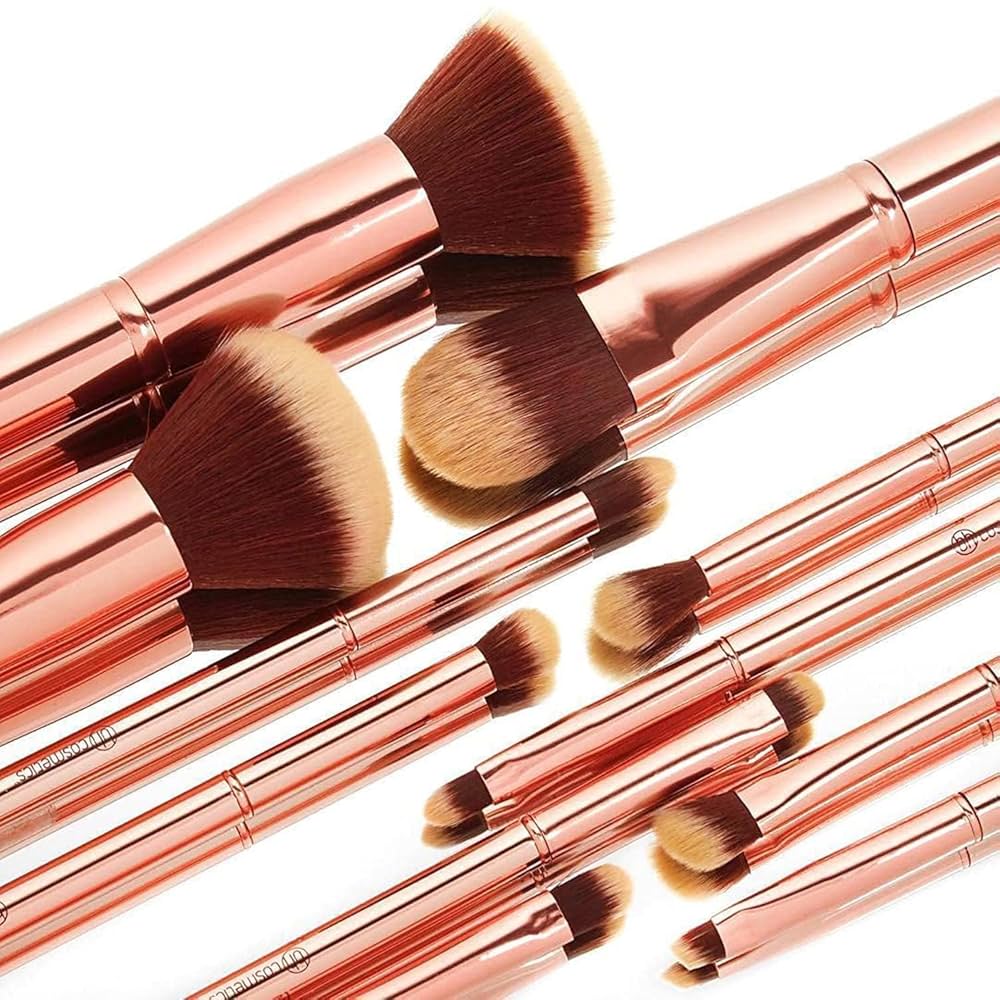 口紅 BH Cosmetics.  Brush 34 BH Cosmetics Metal Rose 11 Piece Brush Set with Cosmetic Bag