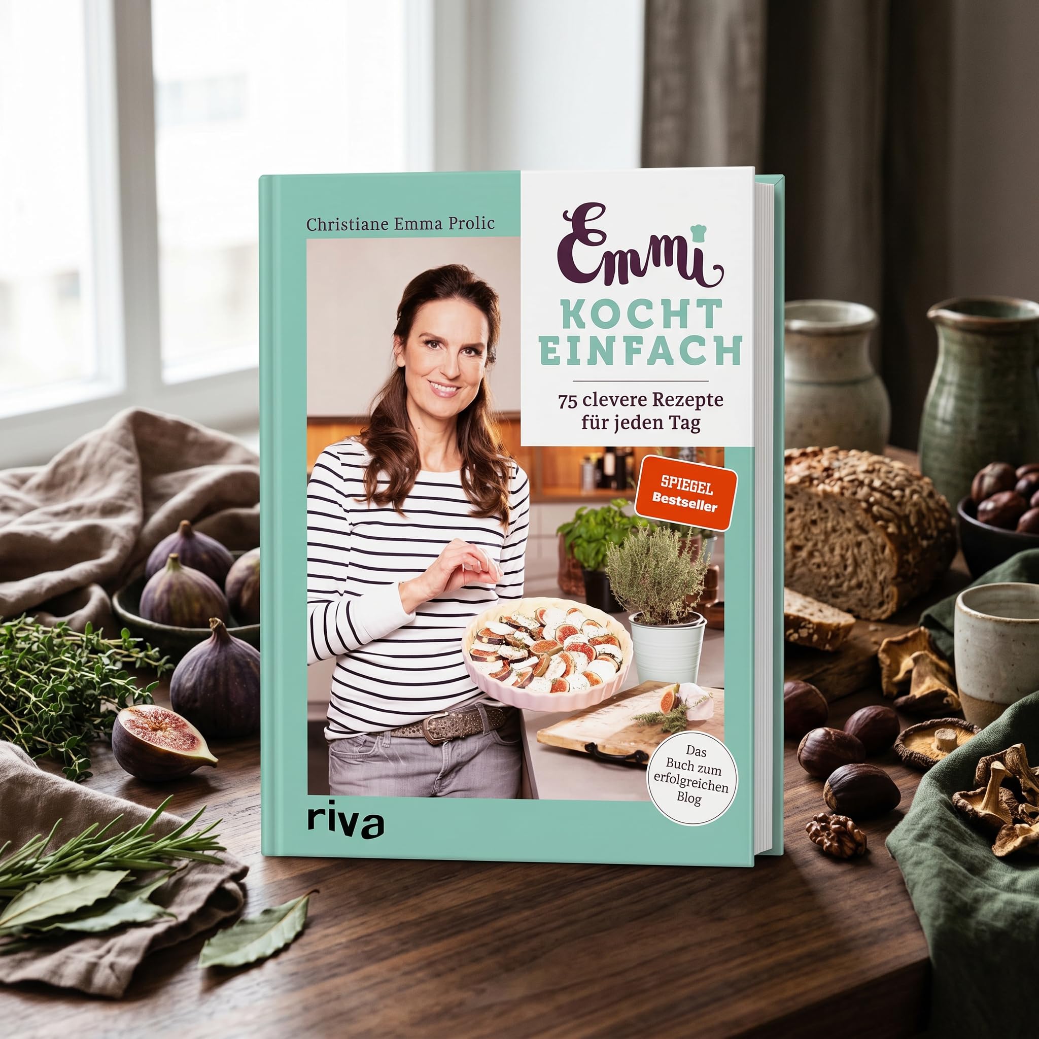 Emmi kocht 3er Bundle: Emmi kocht einfach, Emmi kocht weiter und Emmi kocht neue Lieblingsrezepte von Christiane Emma Prolic, gebundene Kochbücher für Familienküche, Meal Prep und Alltag