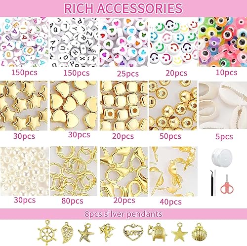 Miniatura 3 de Juego de 64800 cuentas de semillas de vidrio para hacer joyas, 144 colores de 0.079 pulgadas, cuentas de semillas pequeñas con accesorios para