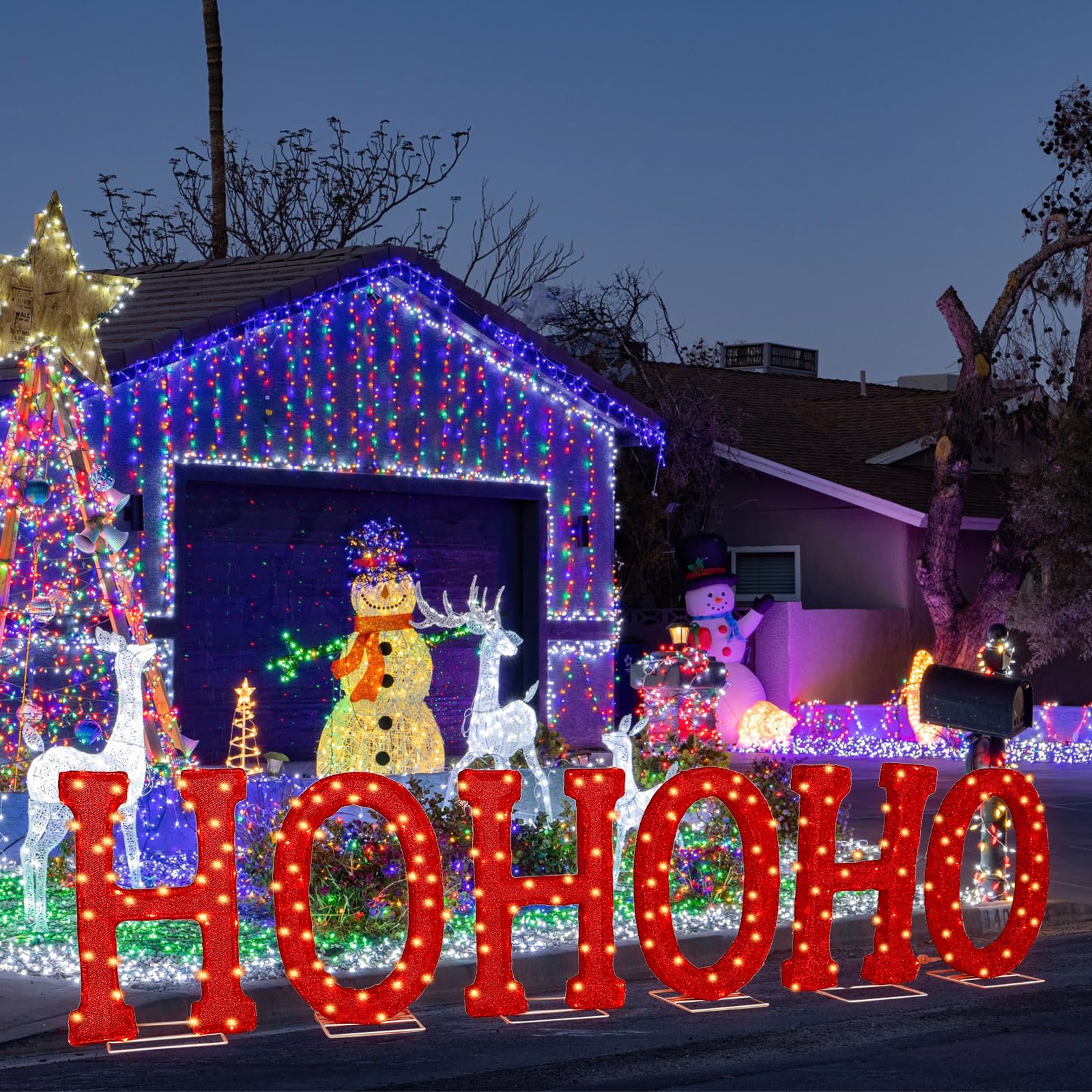 【アメリカで購入】ライトが光るクリスマスのトレーラーアートボード Amazon.co.jp: NIKKY HOME 16インチ x 12インチ クリスマス LED ライト