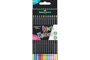 Faber-Castell Black Edition Colored Pencils - 12 Count