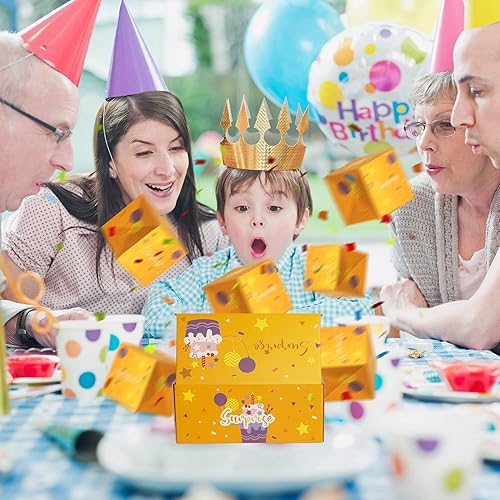 Miniatura 4 de Heitu Caja de regalo sorpresa Explosion  10 cajas de regalo explosión para boda, Navidad, cumpleaños, creatividad, plegable, caja de regalo sorpresa