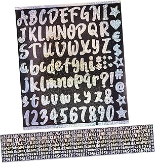 Angoily 12 Sheets Mailbox Alphanumeric Kit Letter Sticker Letter Decor Digital Sign Letter Stickers Large Reflective Mailbox Numbers Vinyl Letter Stickers Sticker Letters for Crafts Window