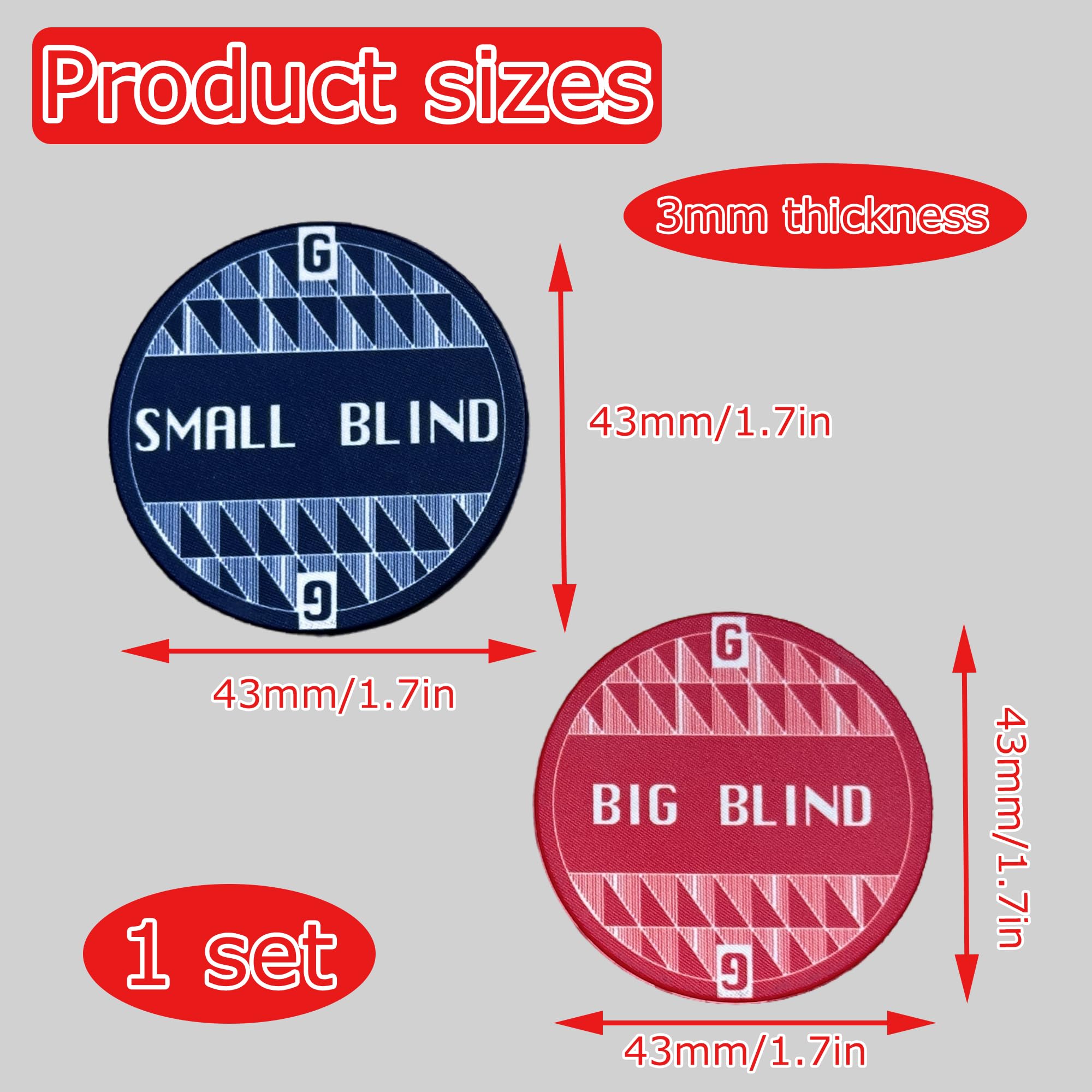 Ceramiczny Poker Button Format etui Poker Button Poker Card Guard Big blind small blind chip akcesoria do pokera dla profesjonalnych graczy dla profesjonalnych Texas Hold'em (czerwony)