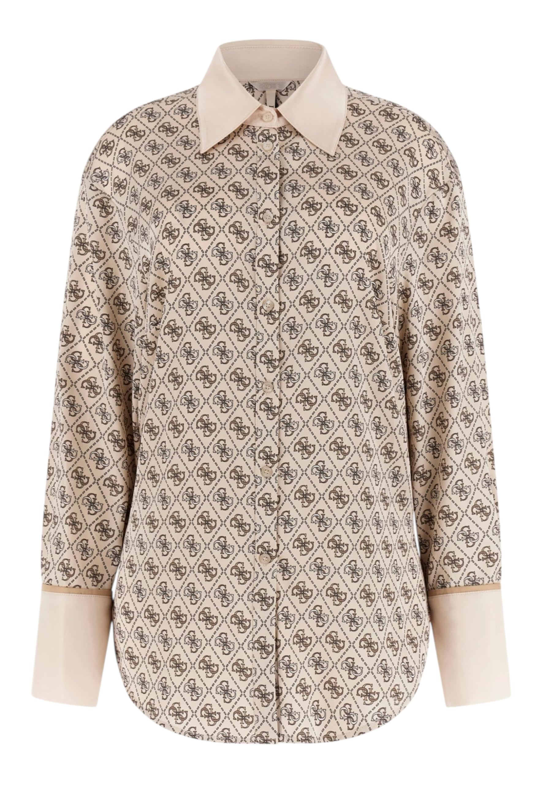 GUESS Camisa ecológica de manga larga Alexandra para mujer