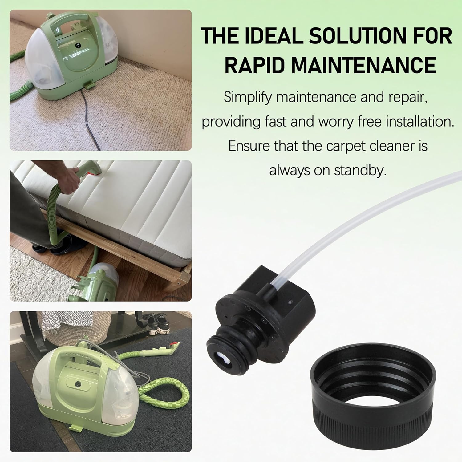 Replacement Cap & Straw Assembly for Bissell Little Green Machine 1 Pcs