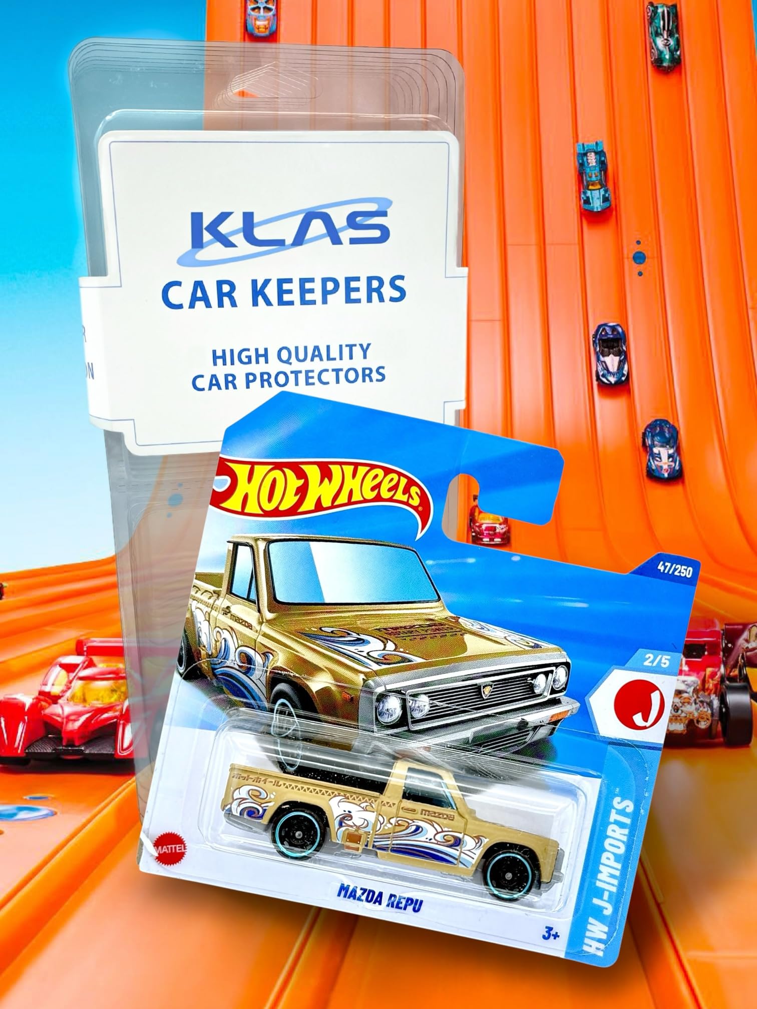 Hot Wheels Mazda Repu (Light Brown & Waves) 2/5 HW J-Imports, 2025-47/250 (Short Card) - Image 2