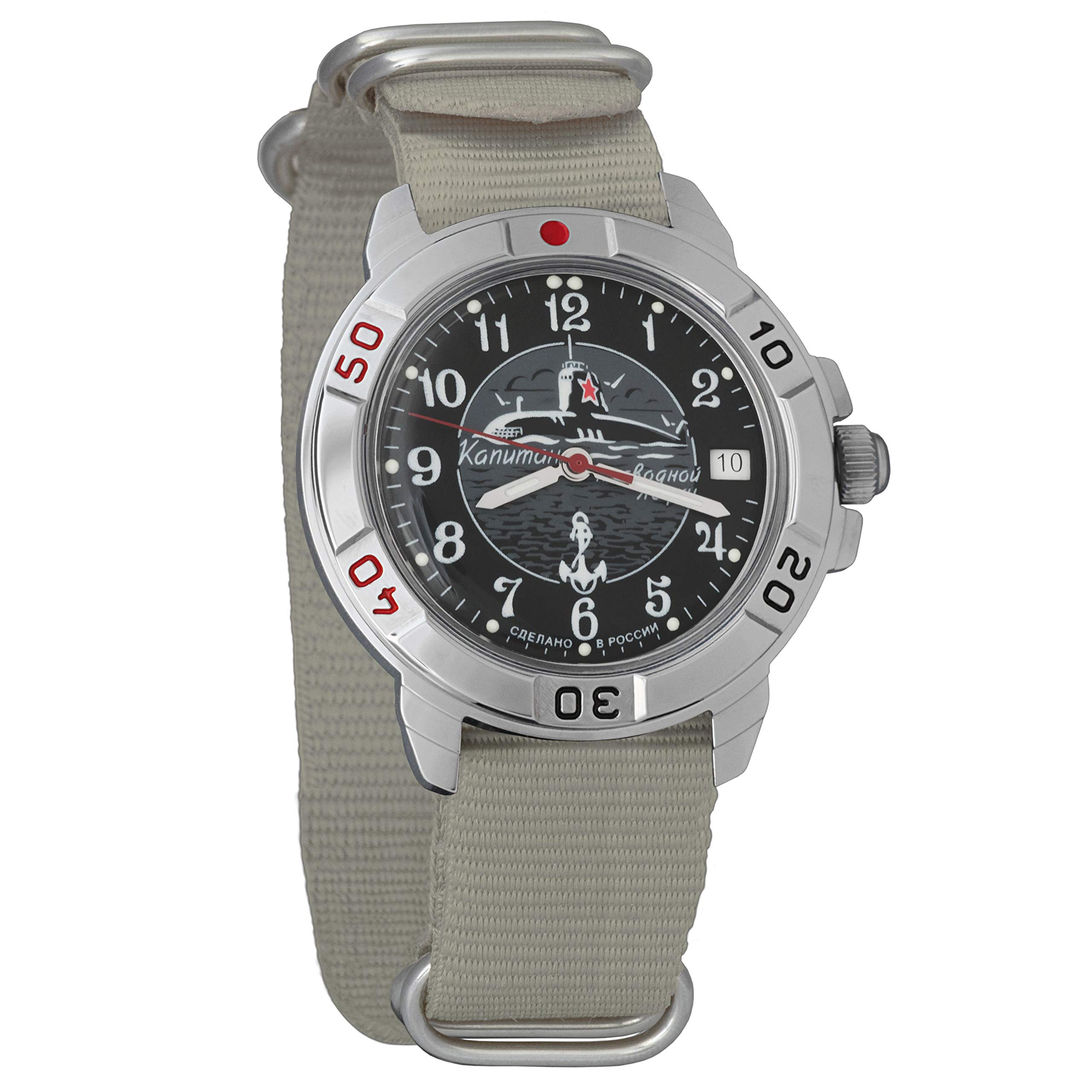 Vostok Komandirskie Mechanical Mens Military Wrist Watch 431831
