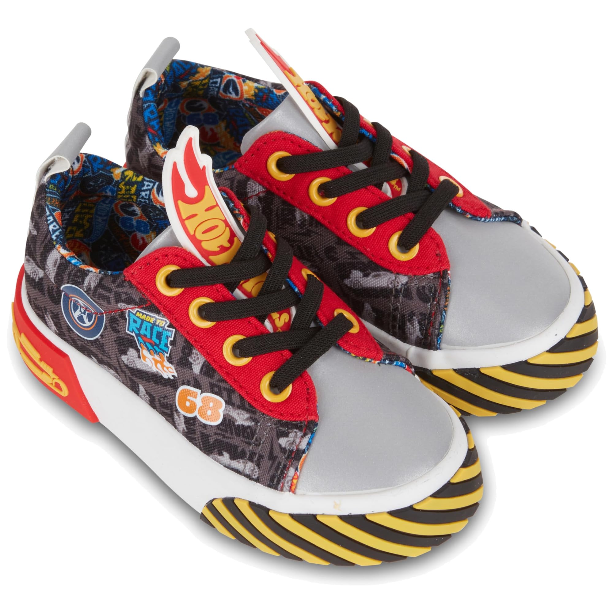 Amazon.com: Hot Wheels Toddler Boy Sneakers - Cars, Trucks, Tracks