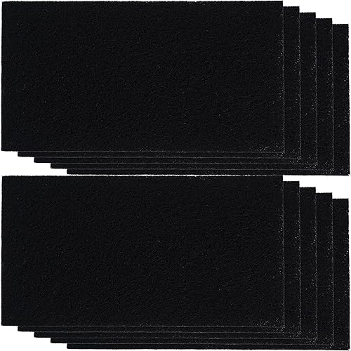 10 Pack Cat Litter Box Filter Replacement, Activated Charcoal Carbon Odor Filter Inserts, Compatible with Van Ness Corner Enclosed Cat Pan & CP77