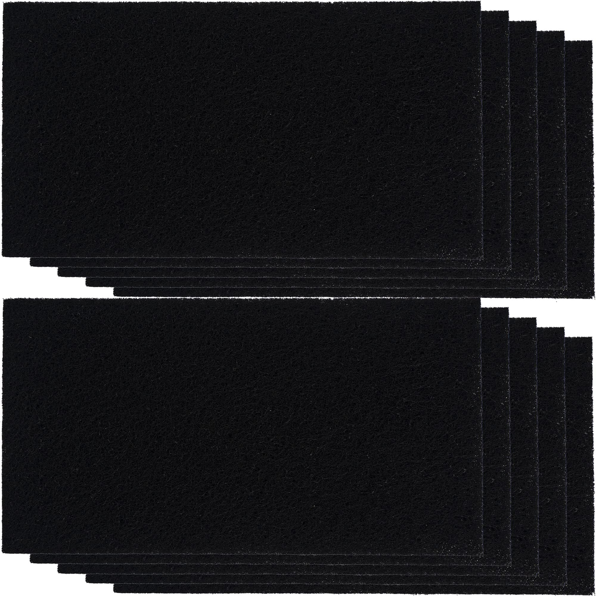 10 Pack Cat Litter Box Filter Replacement, Activated Charcoal Carbon Odor Filter Inserts, Compatible with Van Ness Corner Enclosed Cat Pan & CP77 Enclosed Sifting Litter Pan