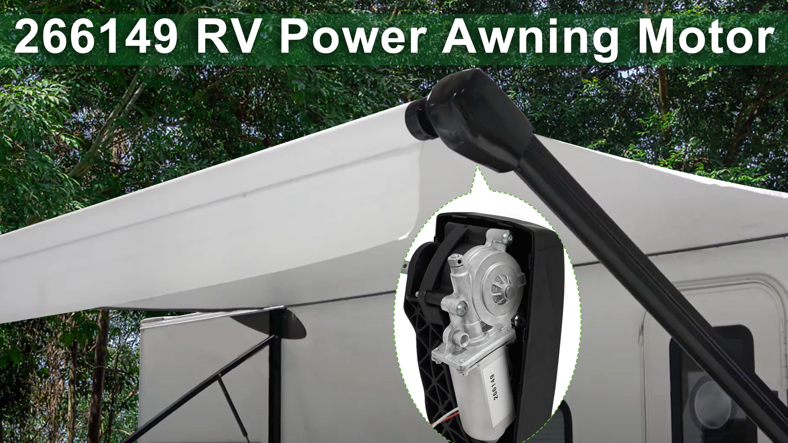 Amazon.com: Byenins 266149 RV Power Awning Motor Compatible with