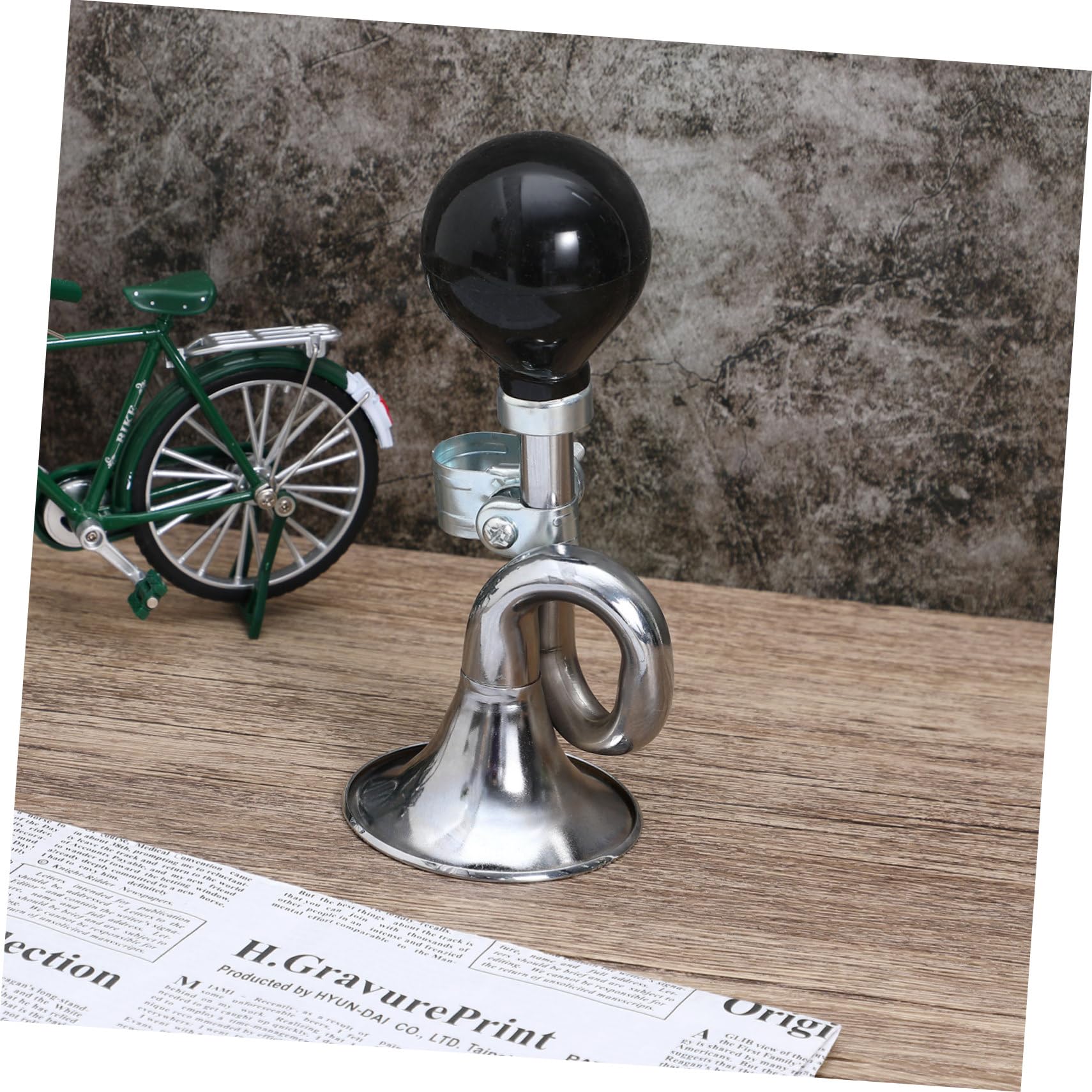 Mikikit Campana De Bicicleta Campanas Seniors Bocina Fuerte para Bicicleta Bocina De Aire para Bicicletas Campana De Apriete De Ciclismo Apretar El Timbre De La Bicicleta Silver