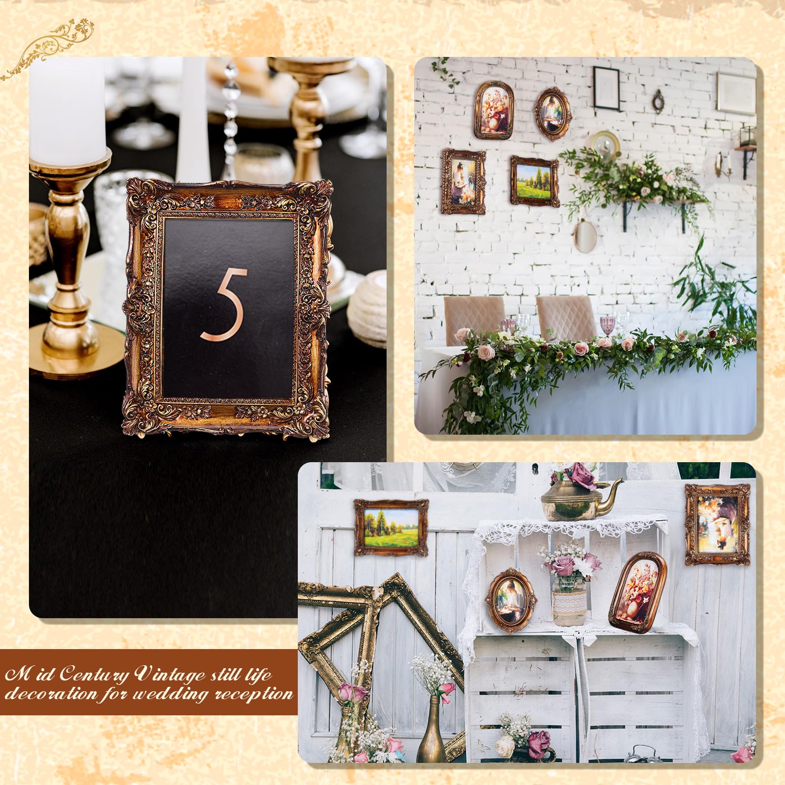 Amazon.com - Geetery 4 Pcs Vintage Picture Frames Set, Bronze