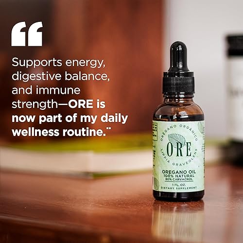 Miniatura 7 de ORE Gotas de aceite de orégano mexicano de 1 onza  80% Carvacrol  Extracto de hierbas silvestres para apoyo inmunológico y respiratorio  Suplemento