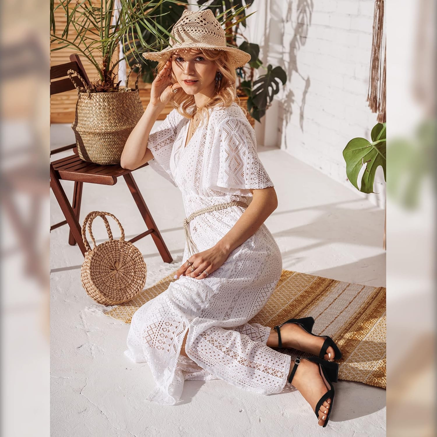 IDIFU Women's Cookie-LO Low Block Heels Chunky Sandals Ankle Strap Wedding Dress Pump Shoes - Image 6