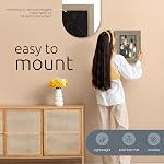 Kiera Grace Loft Picture Frame, Holds an 8" x 10" Photo, Wood Frame for Wall Hanging and Photo Display, Driftwood Black