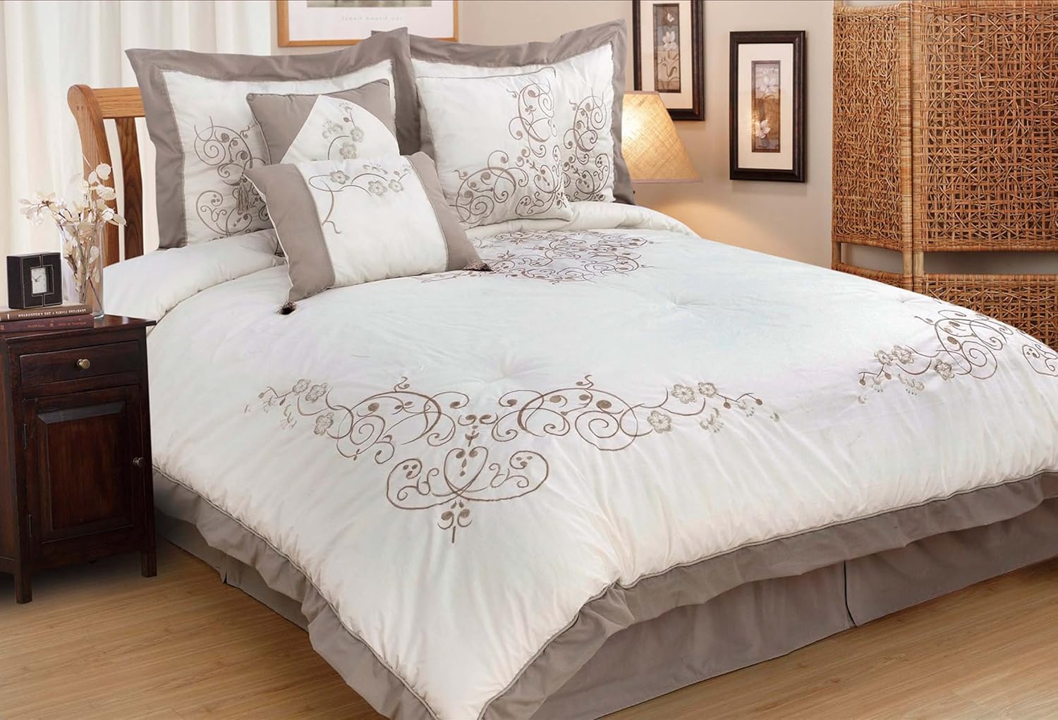 United Linens Bella 300 Thread Count 100Percent Cotton 4