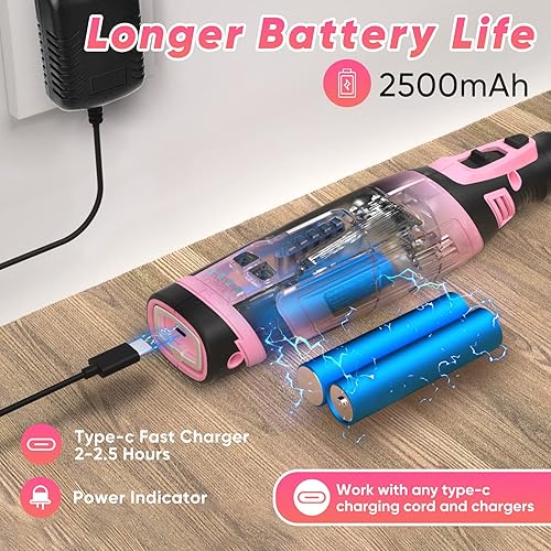 Miniatura 8 de SHALL Pistola de grapas ligera y kit de herramientas rotativas inalámbricas