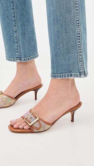 Amazon.co.jp: COACH レディース マーゴット サンダル, ライトブルー