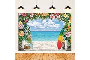 Tropical Hawaiian Luau Backdrop for Stunning Island Ambiance