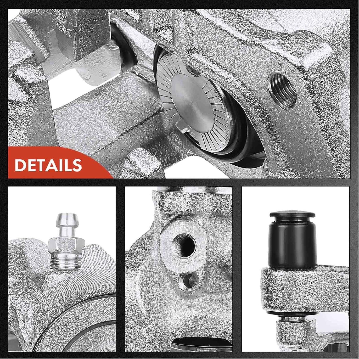 A-Premium Disc Brake Caliper Assembly with Bracket Compatible with Select Honda Models - Civic 2016-2020, Insight 2019-2022, 1.5L 2.0L - Rear Right Passenger Side