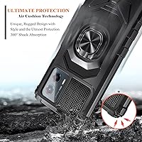 Vista 5 de Funda diseñada para Motorola Moto G 5G 2023 con protector de pantalla [vidrio templado], funda protectora a prueba de golpes [grado militar]