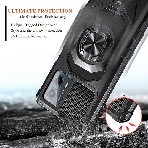 Miniatura 5 de Funda diseñada para Motorola Moto G 5G 2023 con protector de pantalla [vidrio templado], funda protectora a prueba de golpes [grado militar] con