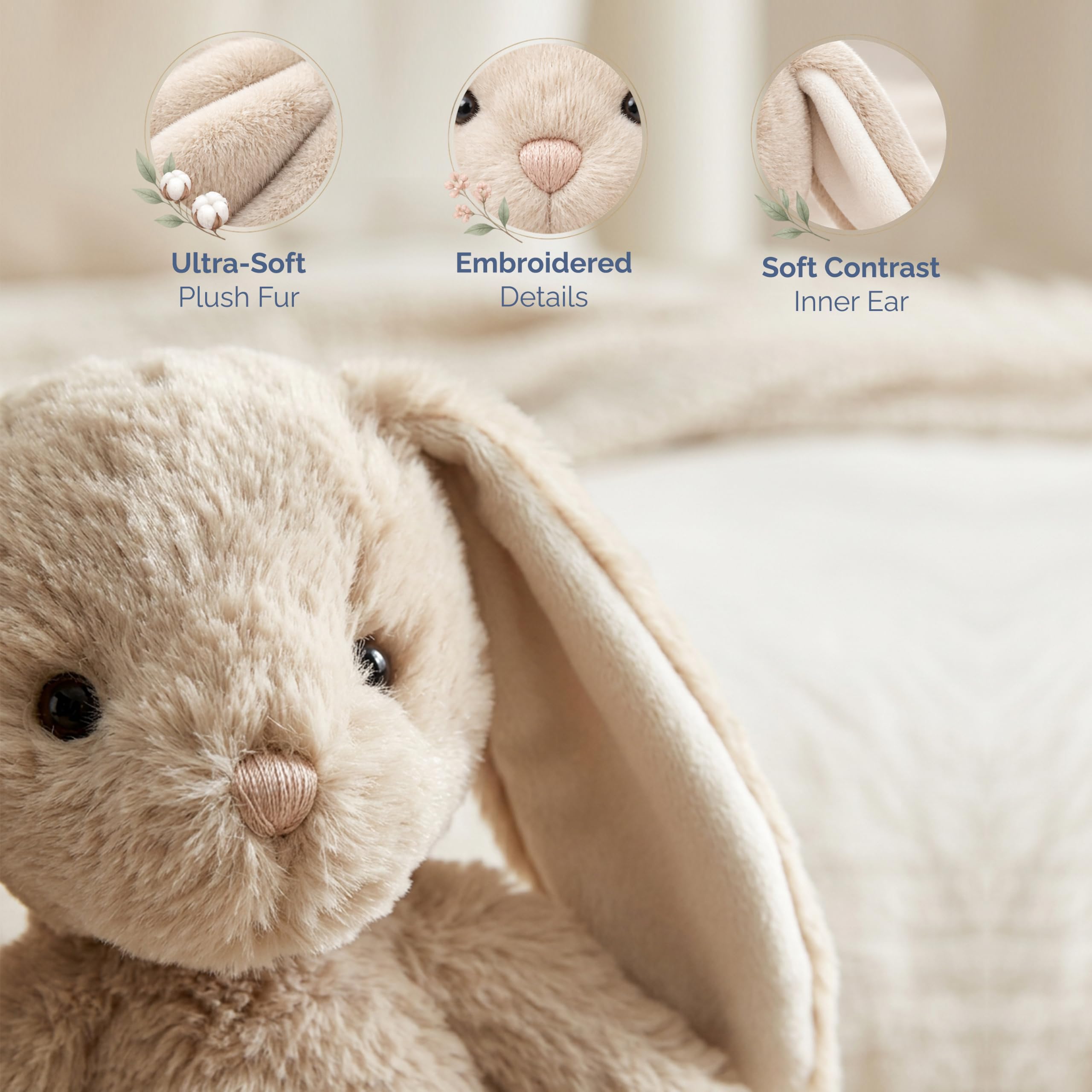 MON AMI Buffy le lapin en peluche 35,6 cm