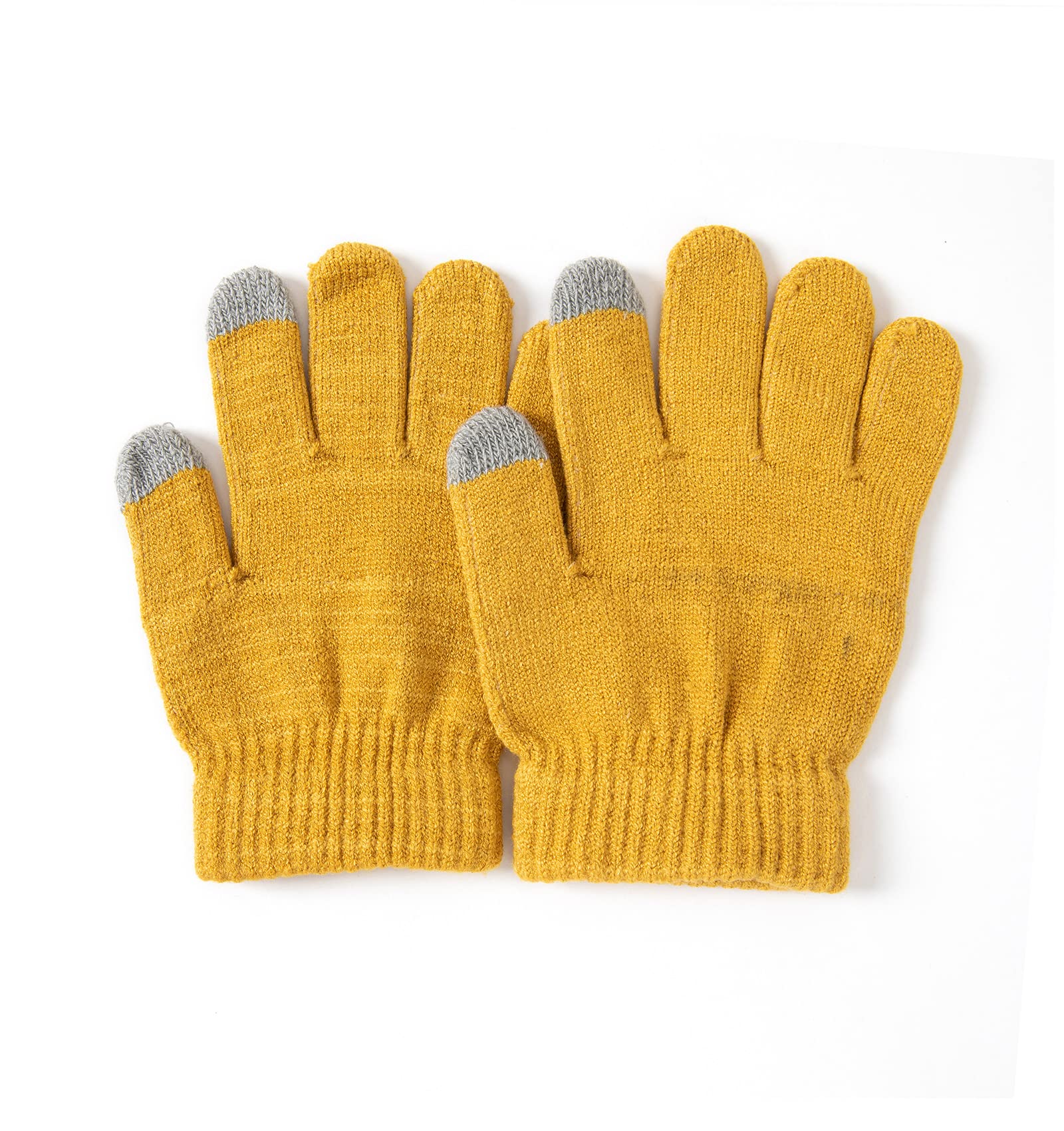 Lallier Juego de 3 gorros para niños, bufanda y guantes para la nieve, tejido de invierno, cálido, suave, gorro con pompón para exteriores, para niños, niñas y niños pequeños