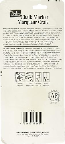 Miniatura 2 de Uchida Marvy Bistro Marvy - Marcador de tiza de punta fina