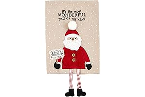 Santa Christmas Dangle Leg Towel, Small