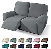 Vista 13 de JIVINER 5 Piezas Fundas Elásticas para Sofá Reclinable Funda para Sofá Reclinable con Parte Inferior Elástica Jacquard Ajustada Reclinable Funda