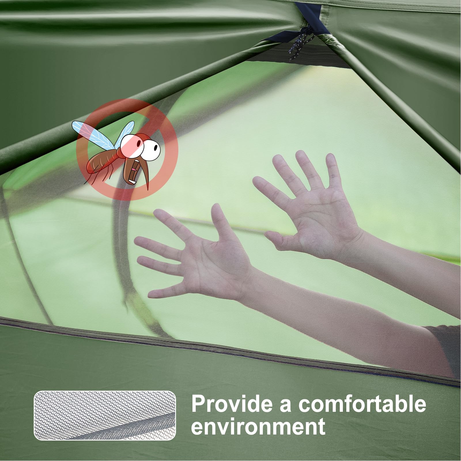 Forceatt Tienda De Campaña 2 Personas, Impermeable Ultraligera Poco Volumen, Tienda Cúpula Portátil Montaje Rápido para Trekking, Camping, Excursionismo y Aire Libre