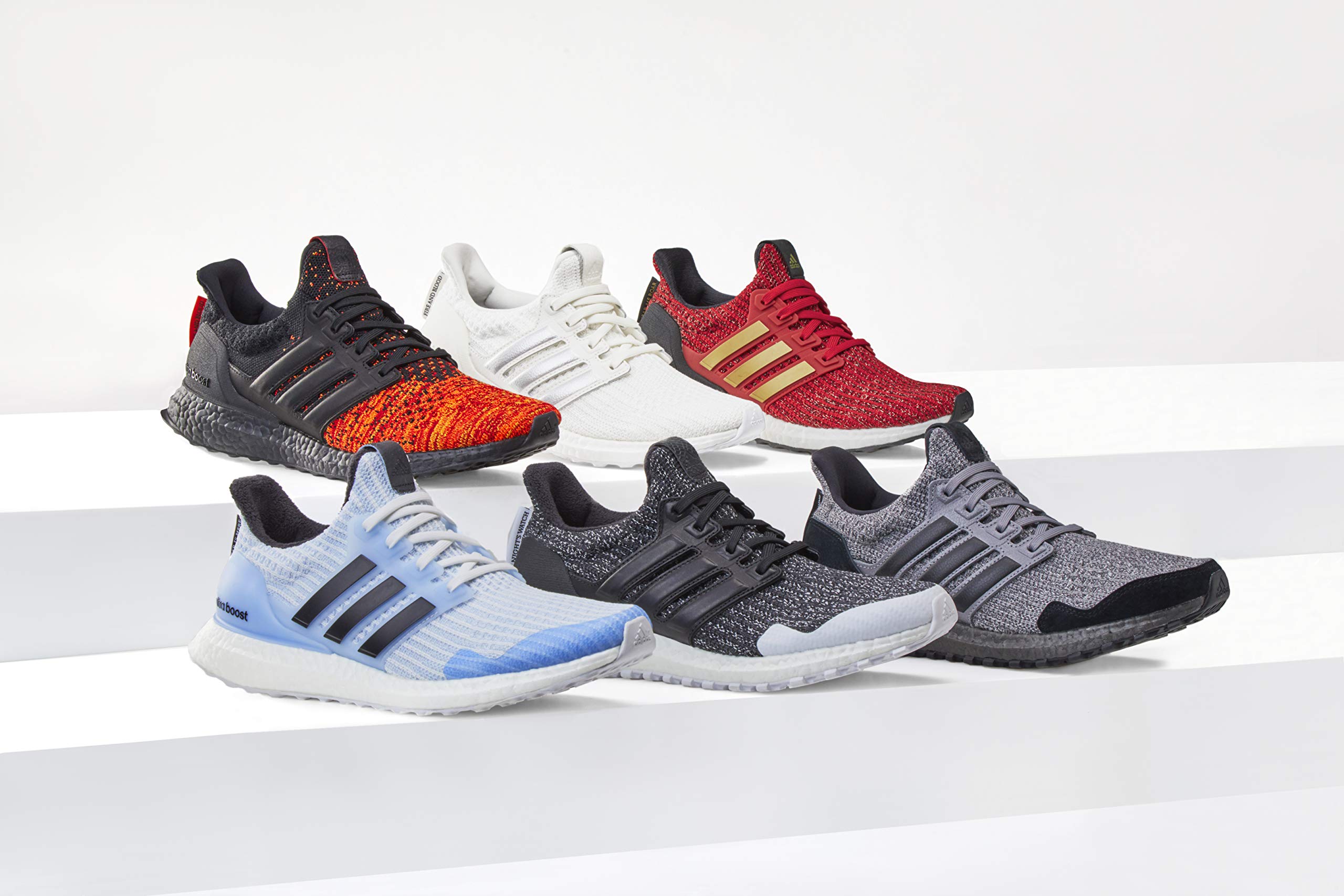 adidas Damskie buty do biegania Ultraboost, biały - Haus Targaryen - 47 1/3 EU