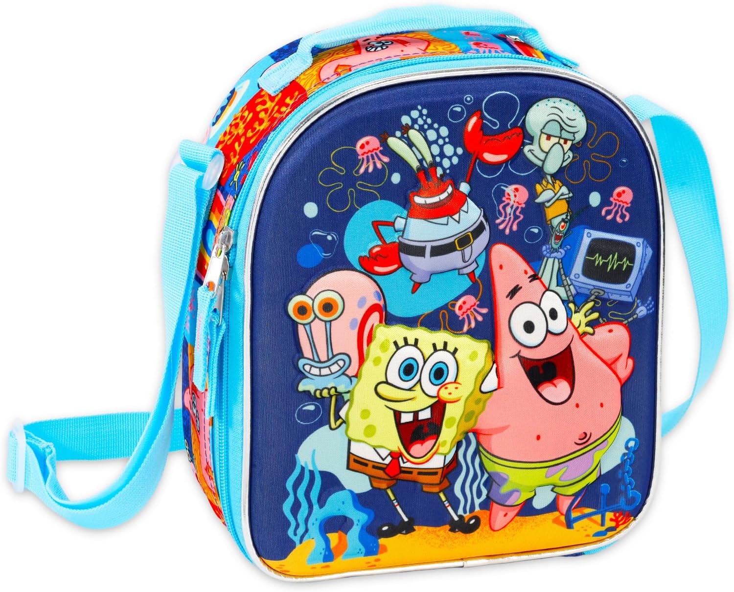 Nickelodeon Spongebob Squarepants Backpack with Lunch Box for Kids - Bundle with 16" School Bag, Lunch Box, and More | Spongebob School Supplies for Boys, Girls