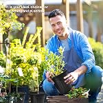 Paquet de 50 1 Pots de chambre de bébé de plantes de Gallon, pots de plantes en plastique avec trous de drainage et 100Pcs Etiquettes végétales, Souples graines de fleurs réutilisables durables Pots de départ pour les plantes, les coupes, la transplantation