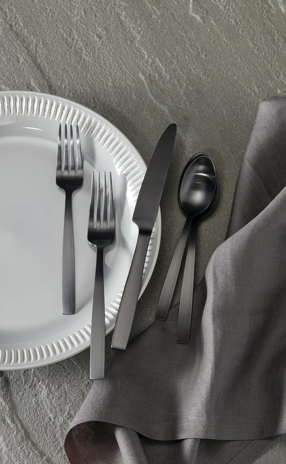 Hampton Forge Sfb108B20R Clearview Satin Black 20 Pc Set/Cb/Rm, 2.90 LB