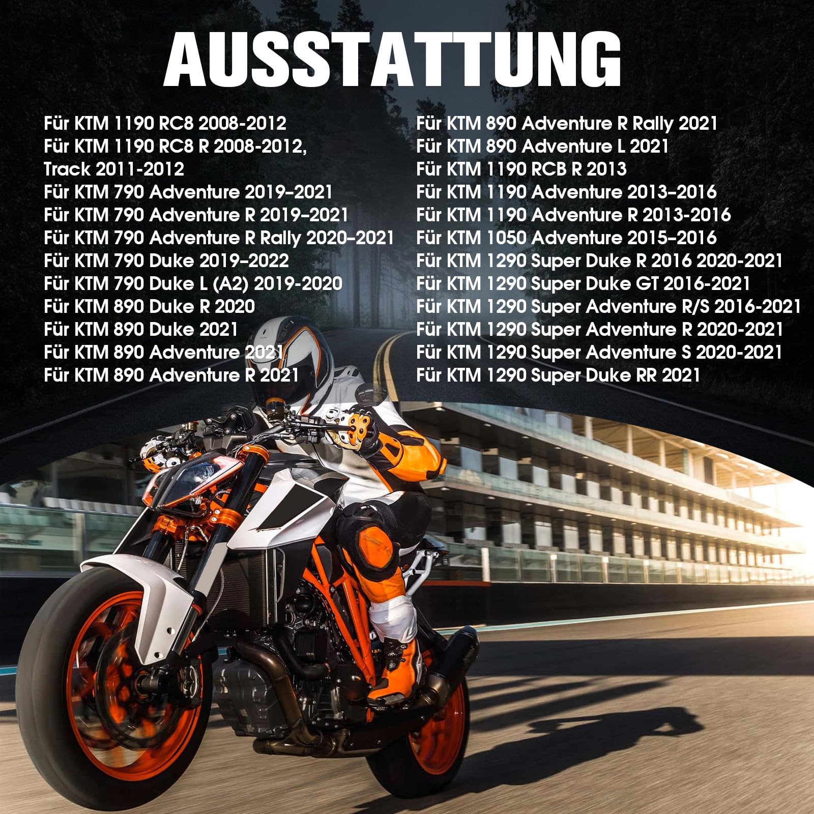 Motorrad-Ölfilter-Luftfilter Kit Filtros Aceite OEM Ersatz für KTM 790-1290 Duke Adventure