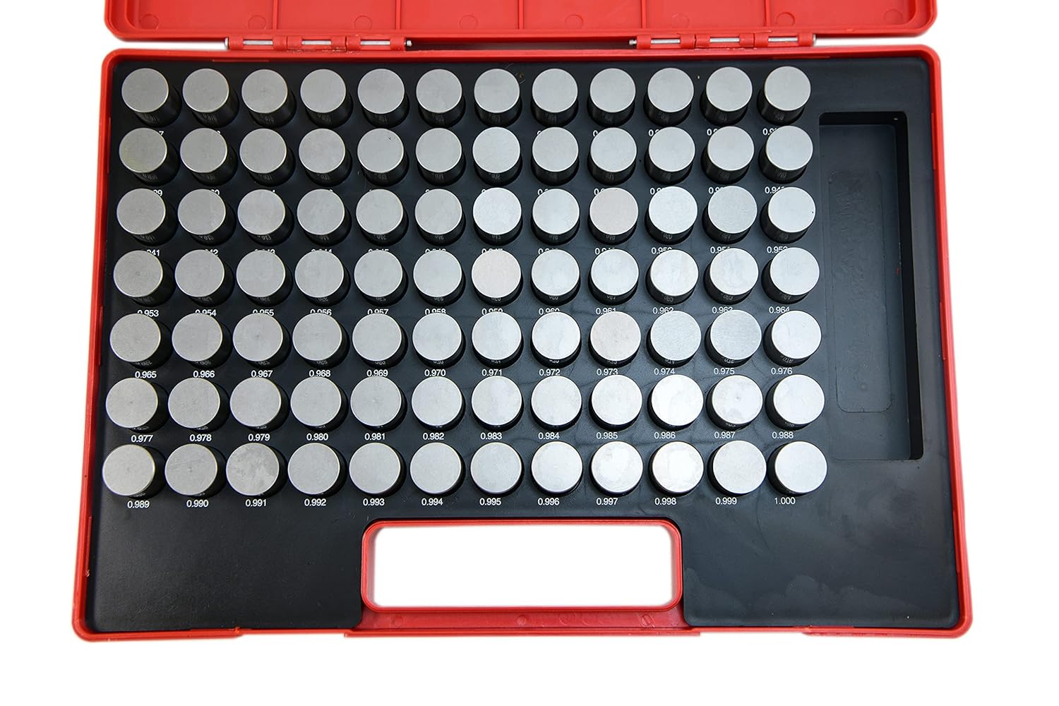 Shars 0.501-0.625" 125 PCS Class ZZ Steel Pin Gage Set Minus 303-4507M3 R