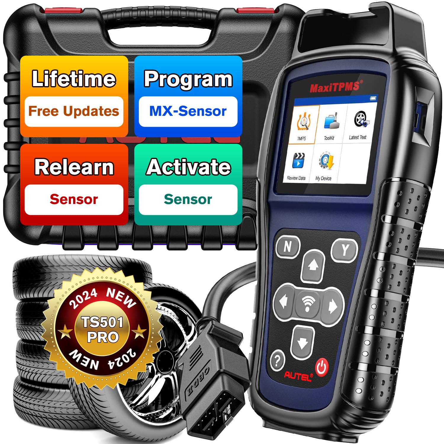Amazon.com: Autel MaxiTPMS TS501 PRO, 2024 TPMS Programming Tool 
