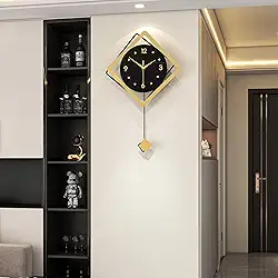 Relógio de parede decorativo para decoração de sala de estar relógios grandes modernos operados por bateria para quarto, cozinha, escritório, casa, relógio de parede geométrico, criativo