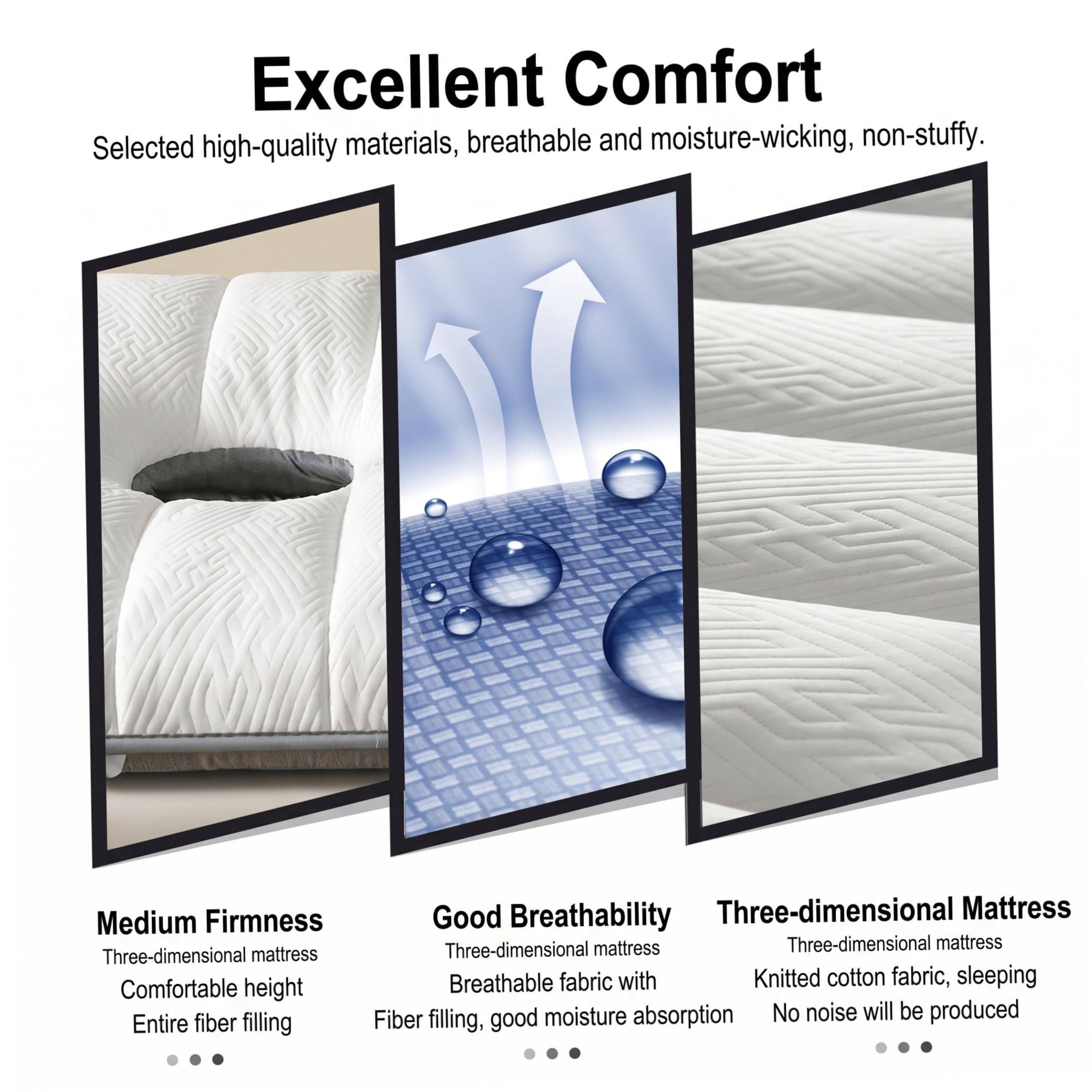 Lettino da massaggio pieghevole spesso 4 cm, imbottitura in memory foam, coprimaterasso in lattice con foro per il viso, per salone di bellezza spa, 27, 56 x 74, 80 pollici grigio