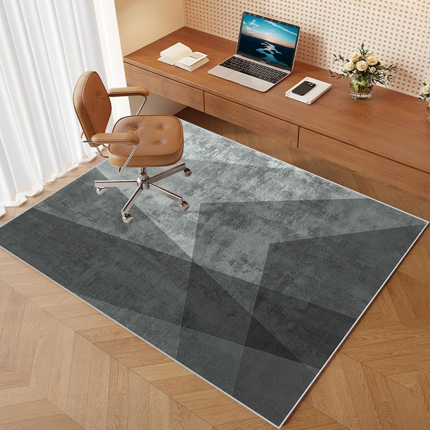 Gaming and Office Chair Mat for Hardwood Floors Non Slip Backing Floor Protectors 150 x 170 cm
