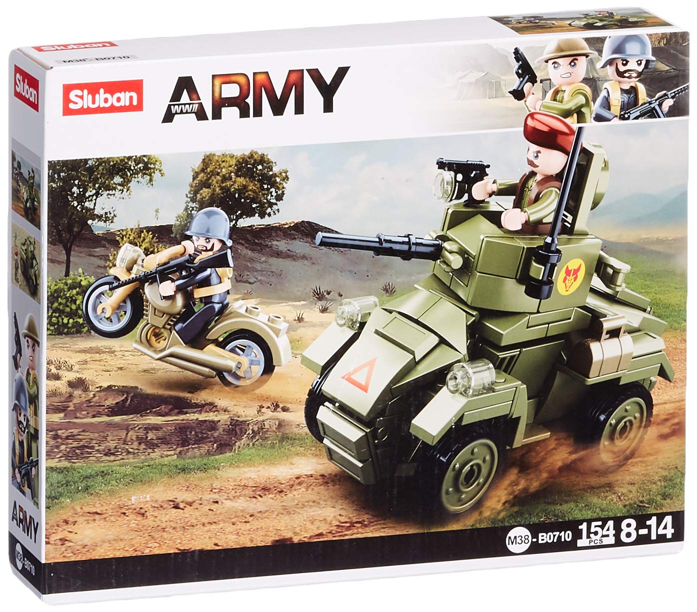 Sluban UK Army - MK2 Wheeled Armored Vehicle