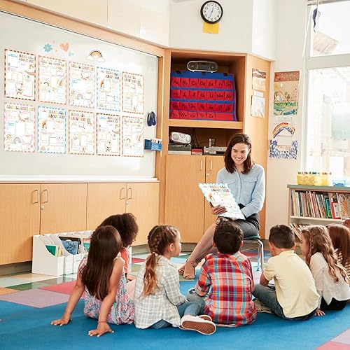 Miniatura 5 de Pajean 45 piezas de póster de All About Me para estudiantes de estrellas, suministros de póster sin marco para jardín de infantes, niños de escuela