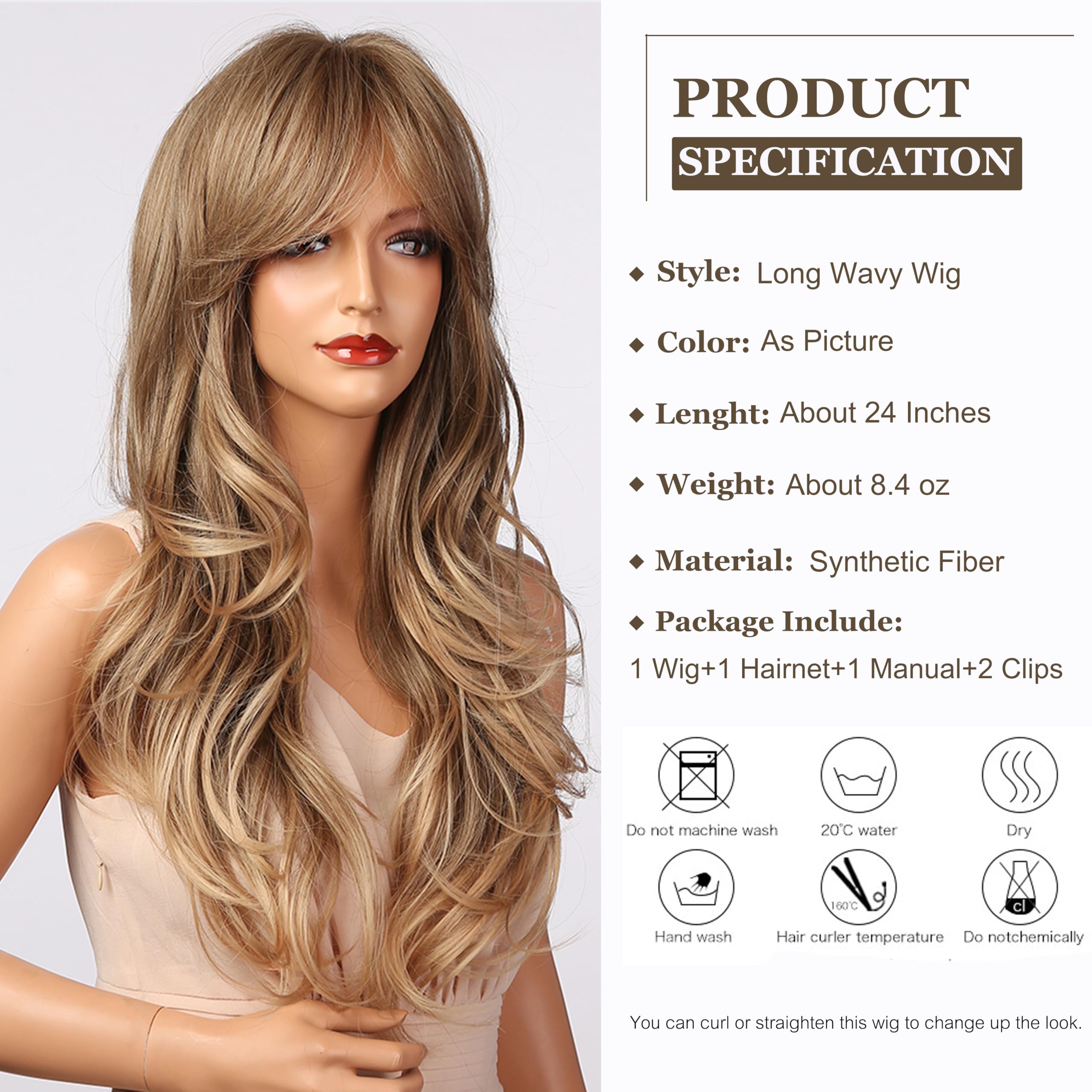 NEW 24 Inches Ombre Blonde
Natural Wave EXVVQOQO 24 Inches Ombre Cool Brown to Light Blonde Nigeria  main image 3