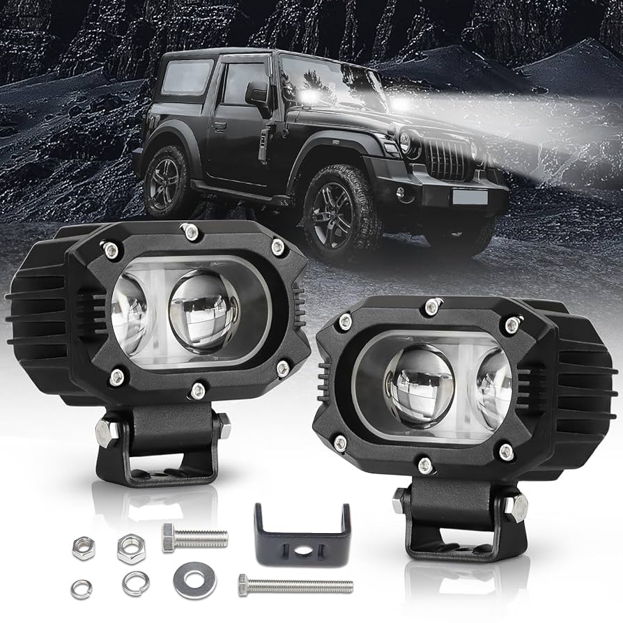 Amazon | NAVOROGE 4インチ LED ポッドライト 正方形 オフロード