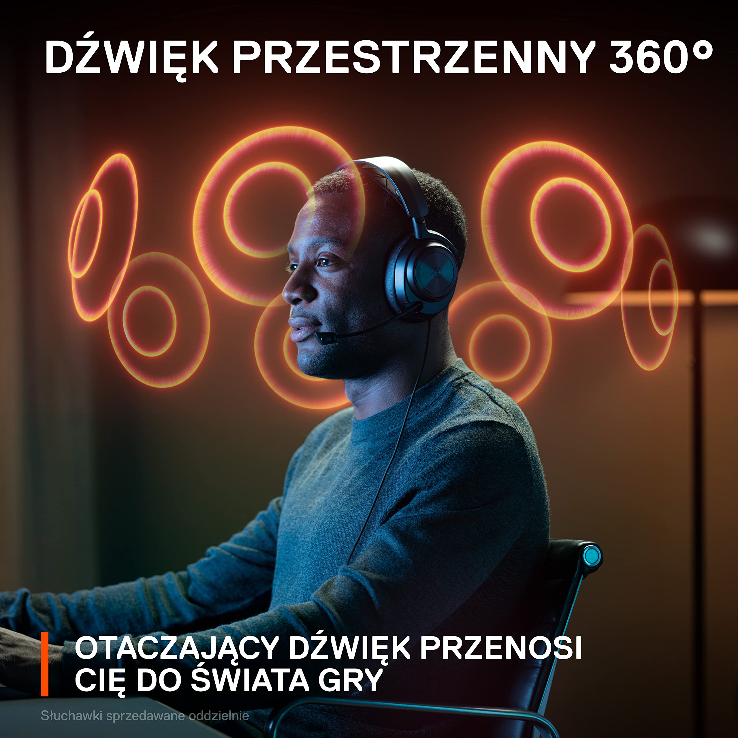 SteelSeries GameDAC Gen 2 Wzmacniacz audio o wysokiej rozdzielczości - ESS Sabre Quad-DAC - AI redukcja szumów - Dźwięk przestrzenny 360° - Certyfikat wysokiej rozdzielczości
